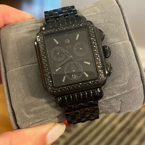 Mint Condition Black Noir Deco Michele Watch
